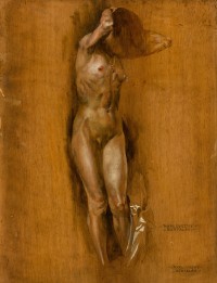 Bertalan Karlovszky: untitled (study of a female nude)