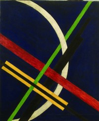 László Moholy-Nagy: Architektur I or Konstruktion auf blauem Grund (Construction on a Blue Ground),