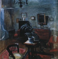 Géza Bornemisza: untitled (known as “Room with Plant Stand” and “Interior of a Room”)