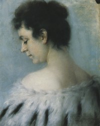 Portrait of the painter Méla Müller in Berlin