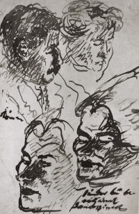József Rippl-Rónai: untitled (head studies)