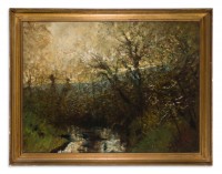 László Mednyánszky: untitled (known as “Creek Bank in the Forest”)