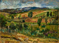 Rudolf Diener Dénes: untitled (landscape with hills near Szentendre)