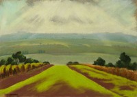 Erzsébet Korb: untitled (landscape with the Danube)